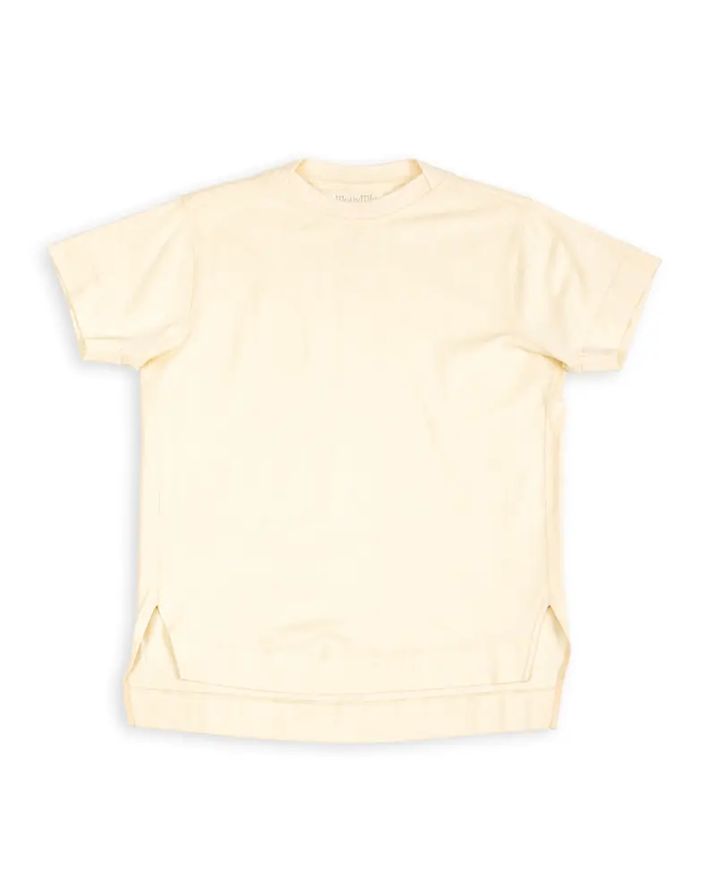 Shuttle T-Shirt - Ivory Cotton Silk Jersey