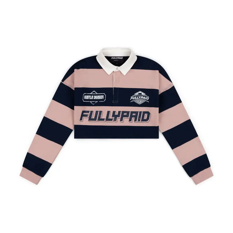 WOMEN'S HUSTLE DIVISION POLO TOP | NAVY / PINK
