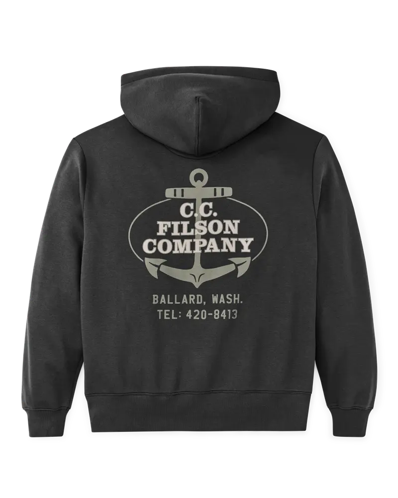 Ballard Graphic Hoodie - Faded Black
