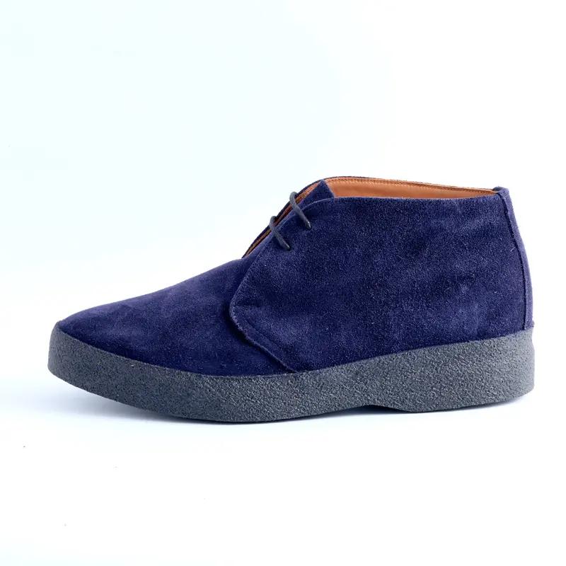 Joe & Co x Sanders 06 Navy Polo Snuff Suede Chucka Boot