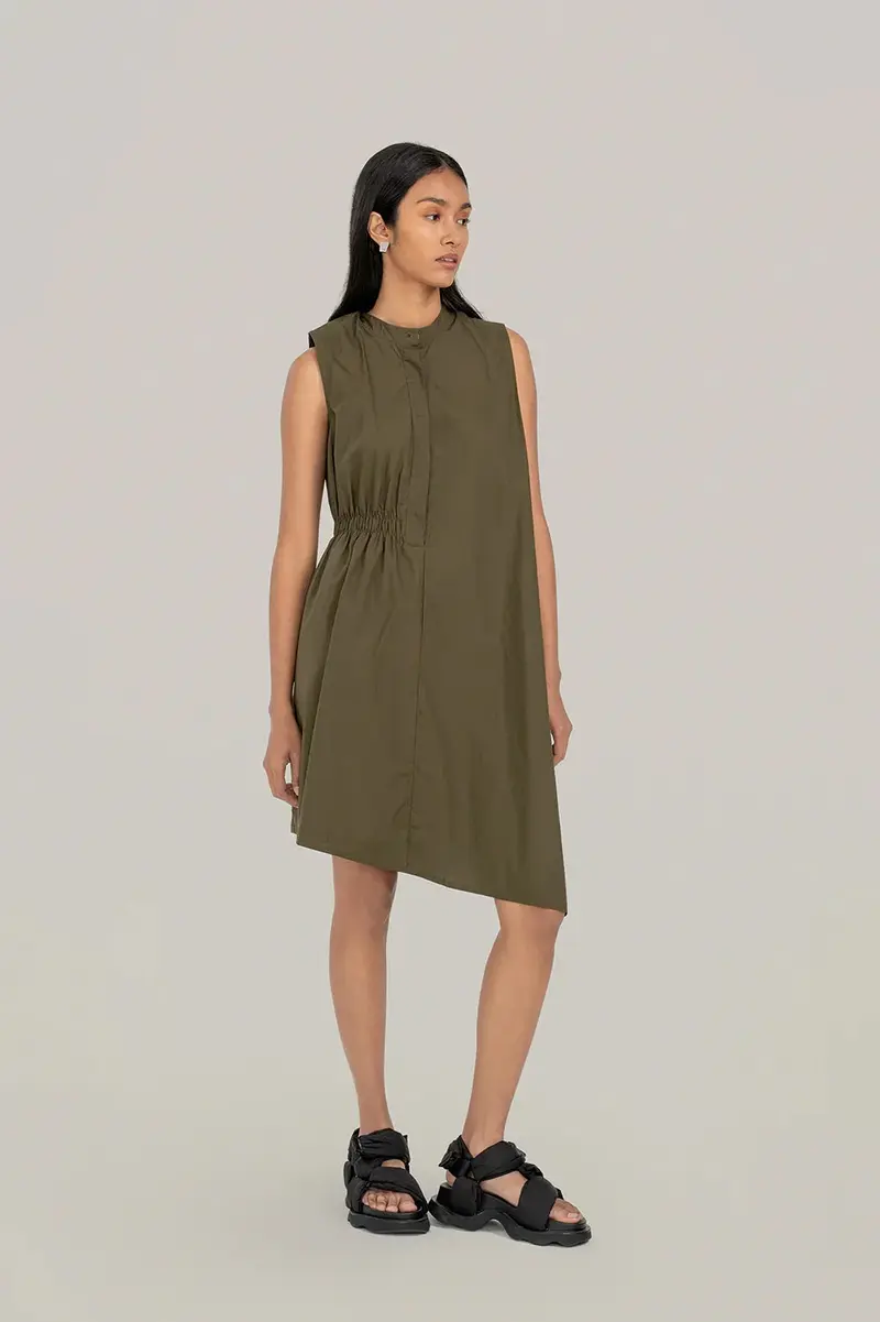 SABRINAGOH | Brooke Asymmetrical Shirt Dress