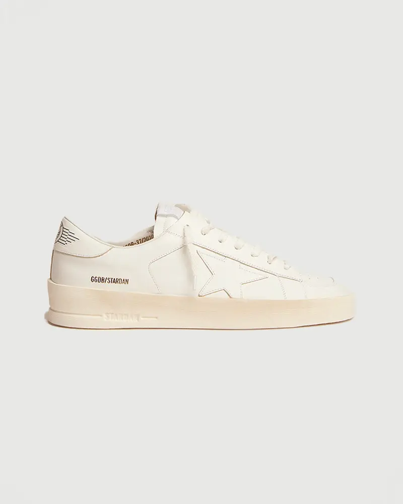 Stardan White Leather